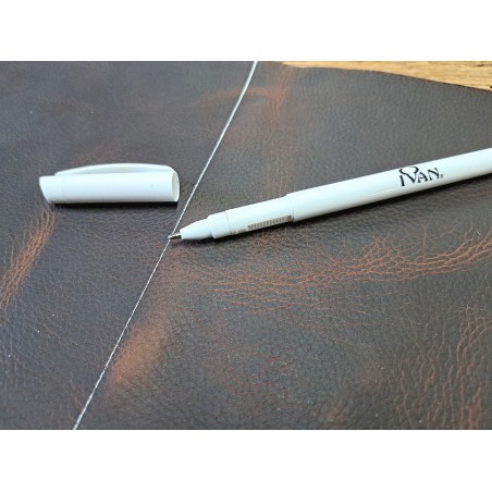 Stylo de marquage argent pour cuir – IVAN - Cuir en Stock