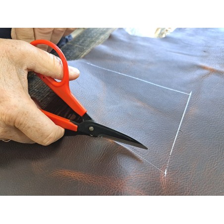 Paire de petits ciseaux de maroquinerie IVAN – Spécial travail du cuir - Cuir en Stock