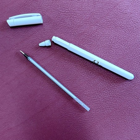 Stylo de marquage argent pour cuir – IVAN - Cuir en Stock
