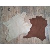Lot de 2 peaux - Cuir d'agneau et de chèvre - A - Cuir en Stock