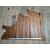 Demi-peau de cuir de vachette pullup ciré - Brun - B