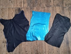 Lot de 3 peaux de cuir stretch - Cuir en Stock