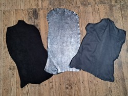 Lot de 3 peaux de cuir stretch - Cuir en Stock