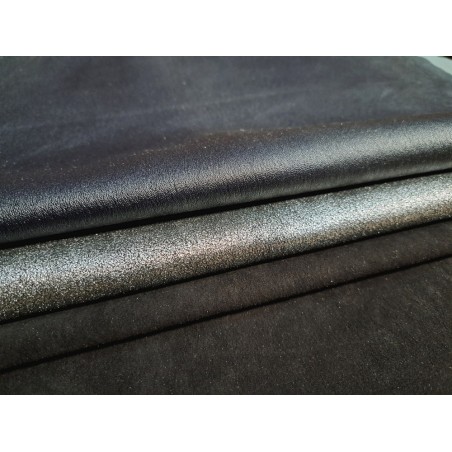 Lot de 3 peaux de cuir stretch - Cuir en Stock