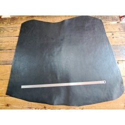 Demi collet de vache tannage végétal - Noir