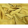 Peau de veau velours grain façon crocodile - jaune - maroquinerie - Cuir en Stock