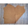 Peau de veau velours grain façon crocodile - caramel - maroquinerie - cuir en stock