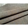 Peau de veau velours grain façon crocodile - brun kaki - maroquinerie - cuir en stock