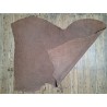 Peau de veau velours grain façon crocodile - marron - maroquinerie - Cuirenstock