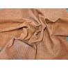 Peau de veau velours grain façon crocodile - orange - maroquinerie - Cuir en Stock