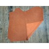 Peau de veau velours grain façon crocodile - orange - maroquinerie - Cuirenstock