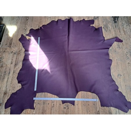 peau entière - taurillon - prune mat - cuirenstock