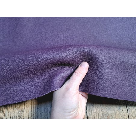 peau entière - taurillon - prune mat - cuirenstock