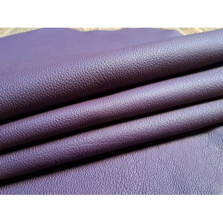 peau entière - taurillon - prune mat - Cuirenstock