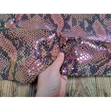 peau de veau - serpent - holographique - maroquinerie - Cuir en Stock