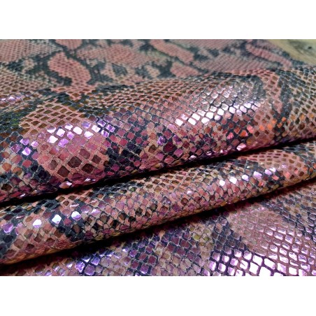 peau de veau - serpent - holographique - maroquinerie - Cuir en Stock