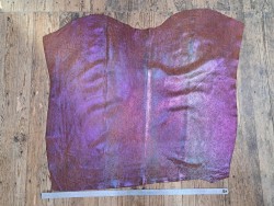 peau de veau - serpent - paillettes roses - maroquinerie - Cuir en stock