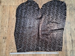 veau velours - serpent noir - paillettes - maroquinerie - Cuir en stock