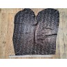veau velours - serpent noir - paillettes - maroquinerie - Cuir en stock