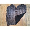 veau velours - serpent noir - paillettes - maroquinerie - Cuirenstock
