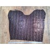 veau velours - serpent marron - métallisé - maroquinerie - Cuir en stock