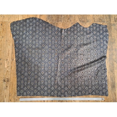 veau velours - lézard marron - métallisé - maroquinerie - Cuir en stock