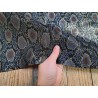 veau velours - lézard noir - doré - maroquinerie - Cuirenstock