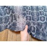 veau velours - serpent - cobra - gris - maroquinerie - Cuir en Stock