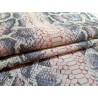 veau velours - serpent - cobra - blanc- maroquinerie - Cuir en Stock