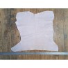 Chèvre effet pailletée - Rose pastel - cuir en stock