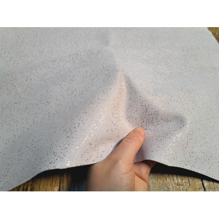 Chèvre effet pailletée - Rose pastel - Cuirenstock