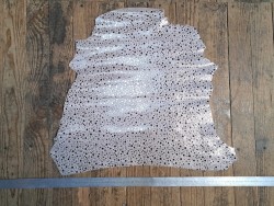 Chèvre velours - galaxie - Rose pastel - cuir en stock