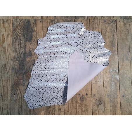 Chèvre velours - galaxie - Rose pastel - cuirenstock