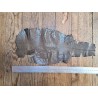 Lot de 2 peaux de cuir de lézard - C - Noir/Taupe