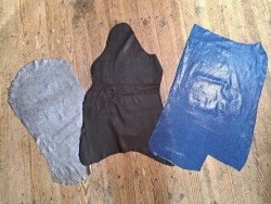 Lot de 3 peaux de cuir stretch - Cuir en Stock