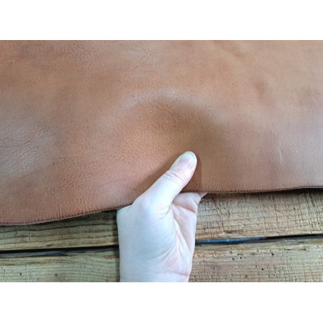 Collet de vache tannage végétal - Caramel