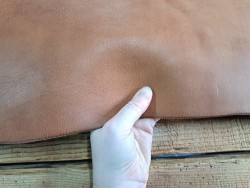 Collet de vache tannage végétal - Caramel