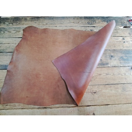 Collet de vache tannage végétal - Caramel