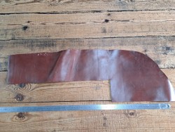 Bande de collet tannage végétal - Châtaigne - Cuir en Stock