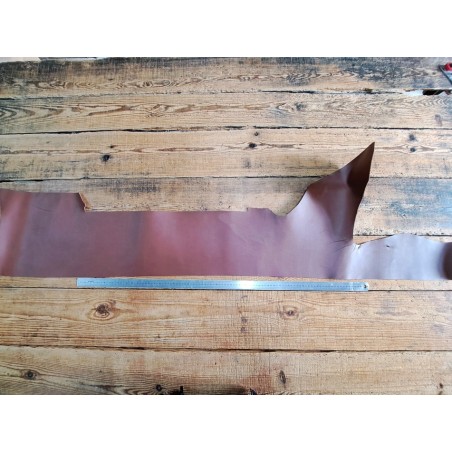 Demi collet de vache tannage végétal lisse - Brun - Cuirenstock