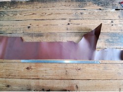 Demi collet de vache tannage végétal lisse - Brun - Cuirenstock