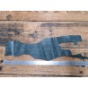 Morceau de peau de cuir de requin - Vert forêt - Cuir en Stock