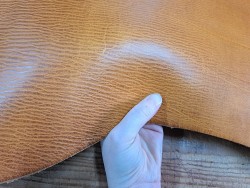 collet de vache grainée - fauve - maroquinerie - cuirenstock