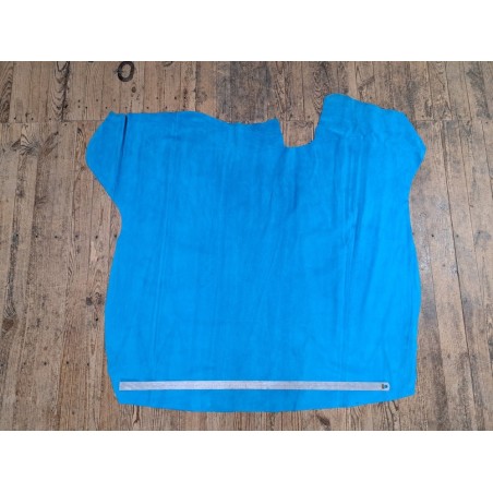 Peau de veau velours bleu - Cuir en stock