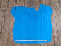 Peau de veau velours bleu - Cuir en stock