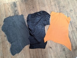 Lot de 3 peaux de cuir stretch - Cuir en Stock