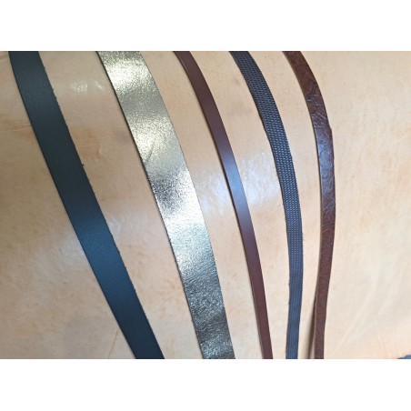 Lot de 5 bandes de cuir classique ou à effet - 2ème choix