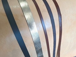 Lot de 5 bandes de cuir classique ou à effet - 2ème choix