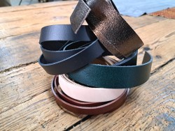Lot de 5 bandes de cuir classique ou à effet - 2ème choix
