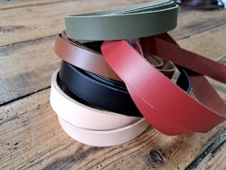 Lot de 5 bandes de cuir classique ou à effet - 2ème choix